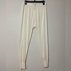 L.L. Bean Cream Silk Lounge, Thermal, Underwear, Base Layer Pants, Leggings. L